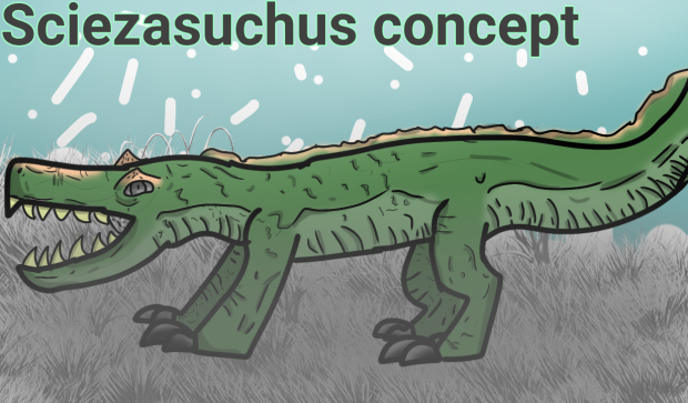 Sciezasuchus concept art