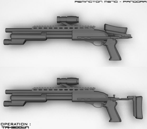 Remington m870 development shot #1