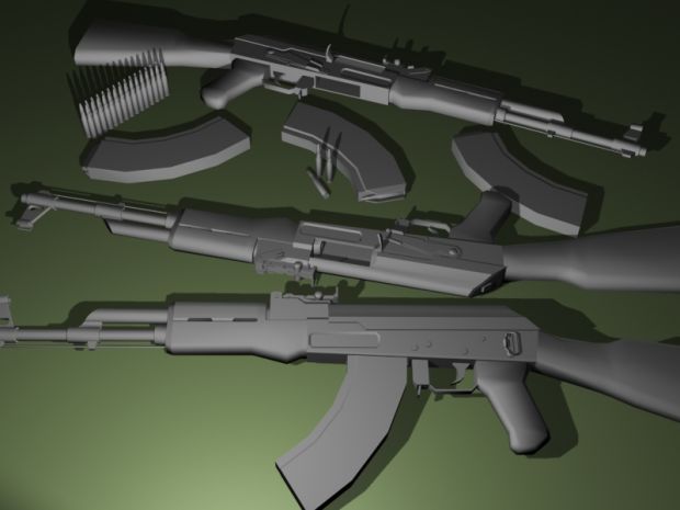 New! AK-47 Assault Rifle