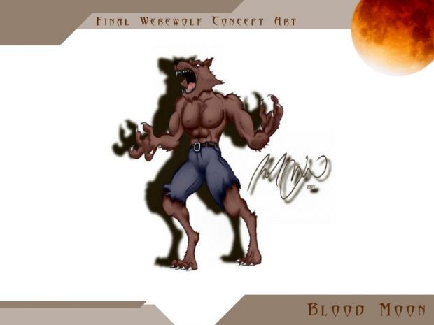 Final Werewolf Concept Art