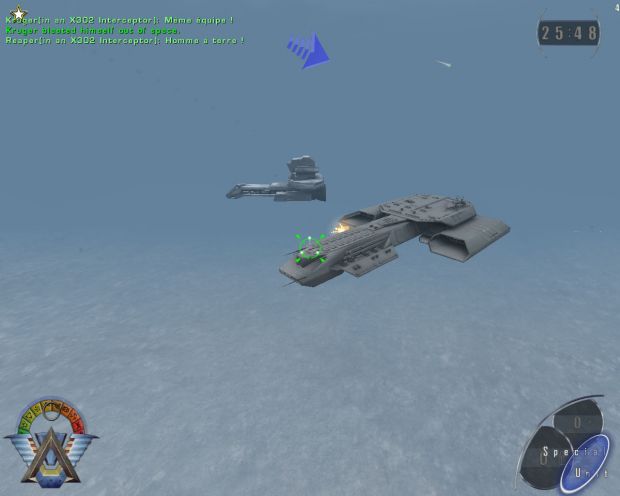 The arrow also works during space battles