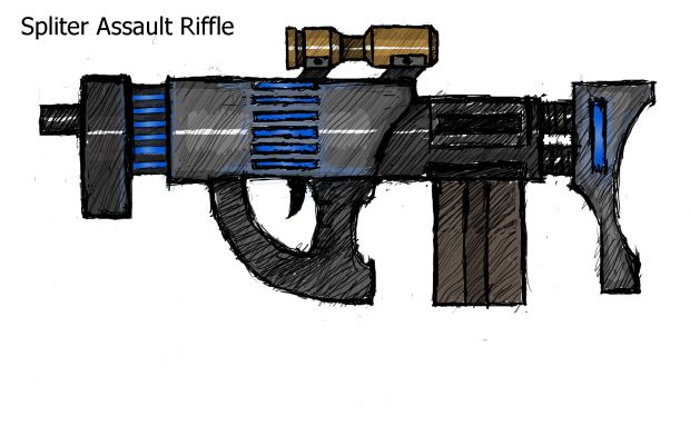 Assault Rifle Concept by AlienDemon