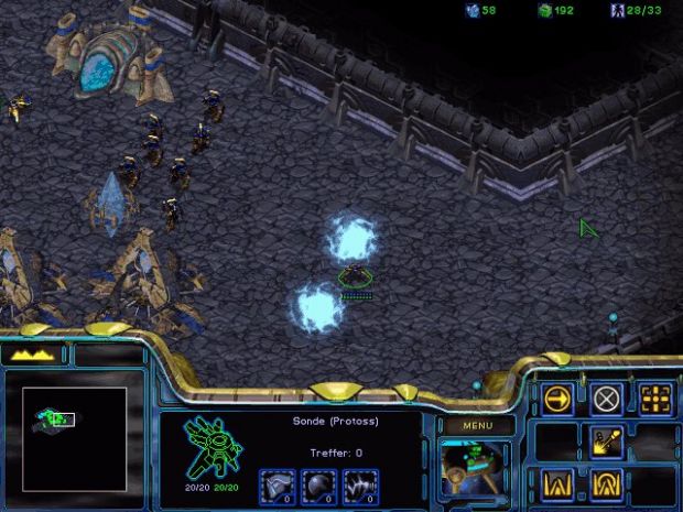 Cloaked Protoss base under construction