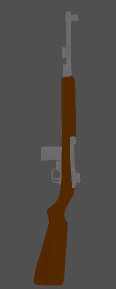 M1 Carbine rifle painted