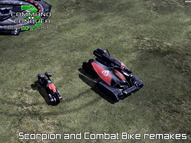 Nod Scorpion tank and Combat bike