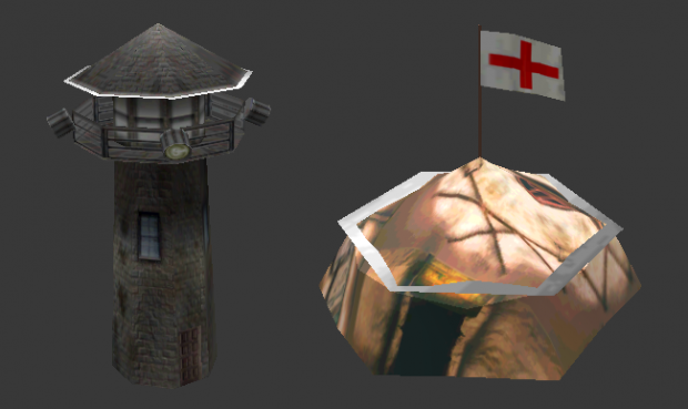 Company Guard Tower and Medic Tent