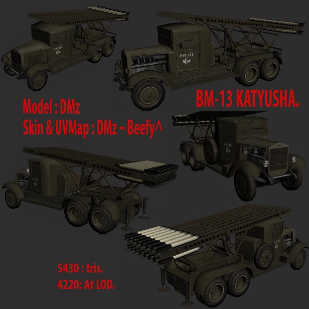 BM-13 Katyusha render!