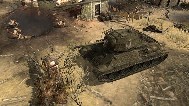 New T-34/76 with cage armour