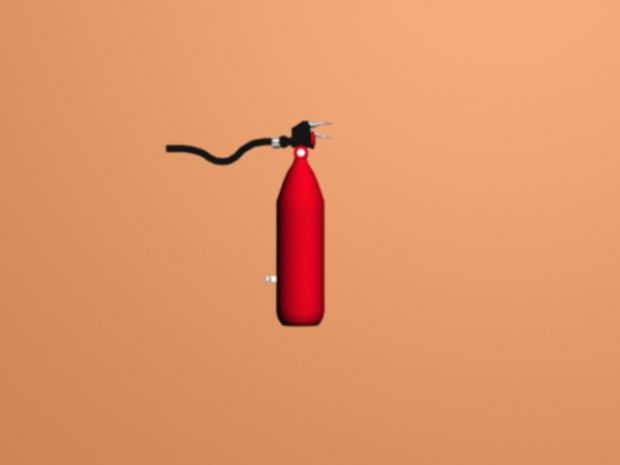 Fire Extinguisher Spray Model