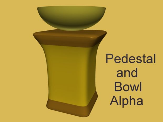 Offering Bowl + Pedestal Render ALPHA