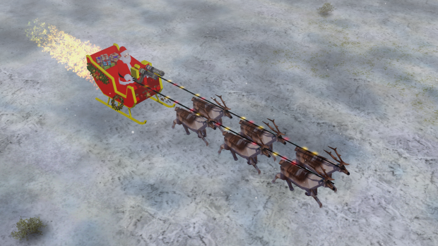 Santa with sleigh
