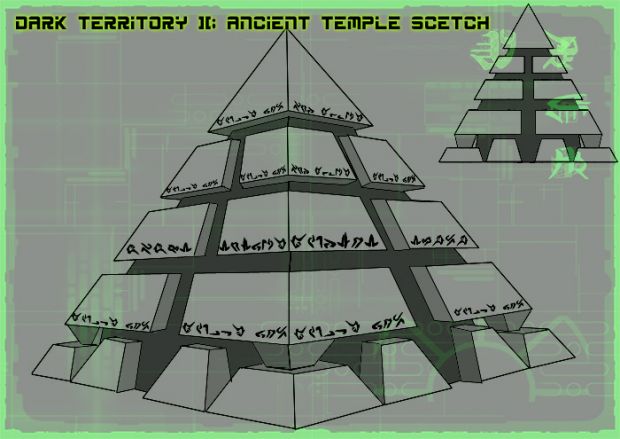 Concept of Ancient Alien Temple