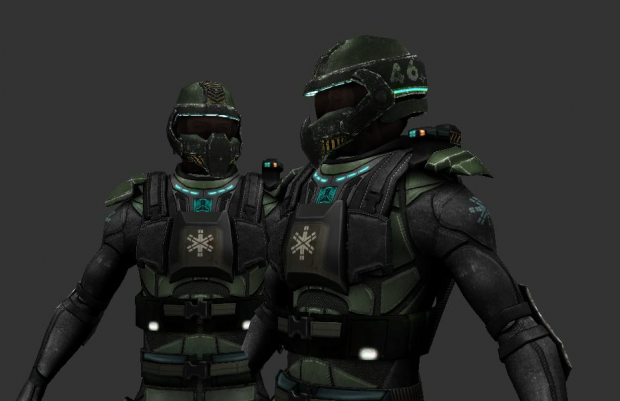 NAC - Heavy Armoured Soldier - Jungle Colours