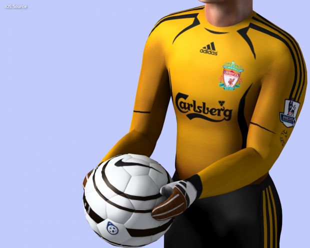 Liverpool Goal Keeper Kit Render