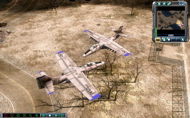 YA-9 attack jet in game