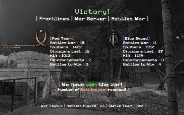 Frontlines War Server - Battles Mode