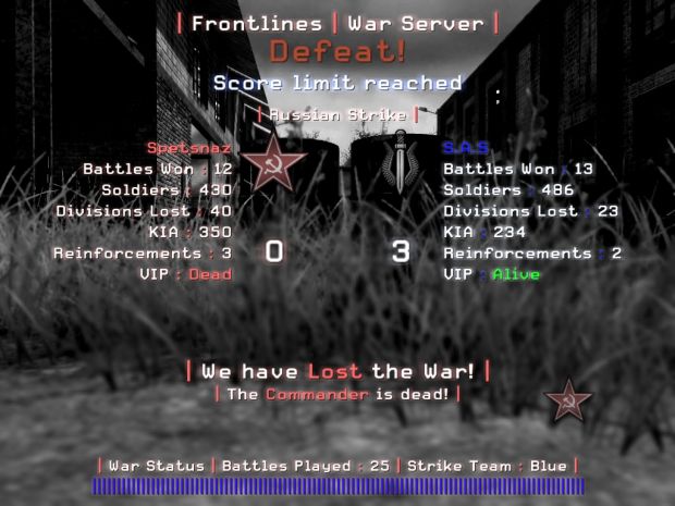 Frontlines 4.0 with War Server