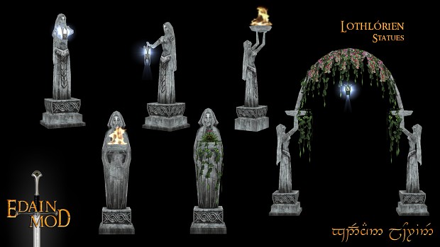 Lothlorien statues