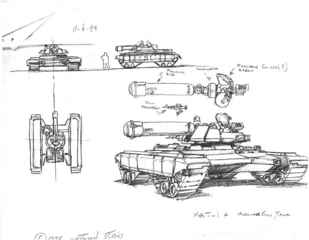Westwood Studios Microwave Tank Concept Art