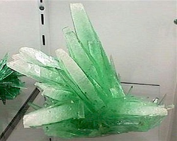 The strange green crystal...