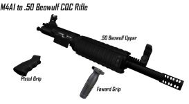 M4A1 to .50 Beowulf  CQC Rifle