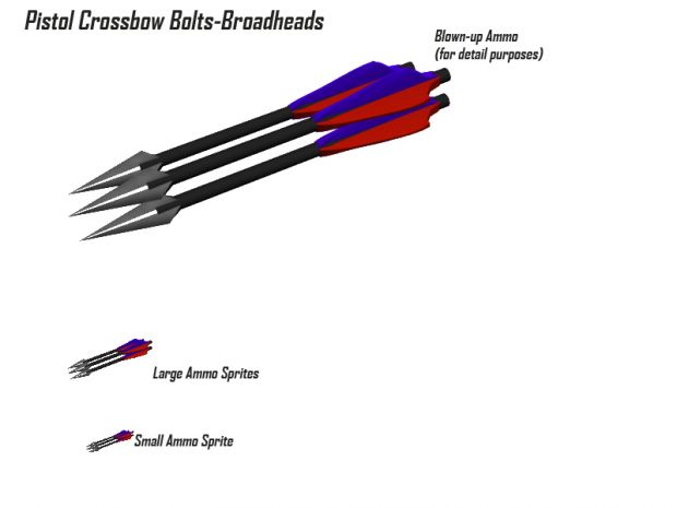 Pistol Crossbow Bolts-Broadhead