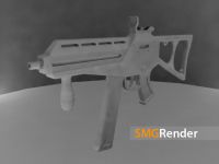 SMG Weapon Render