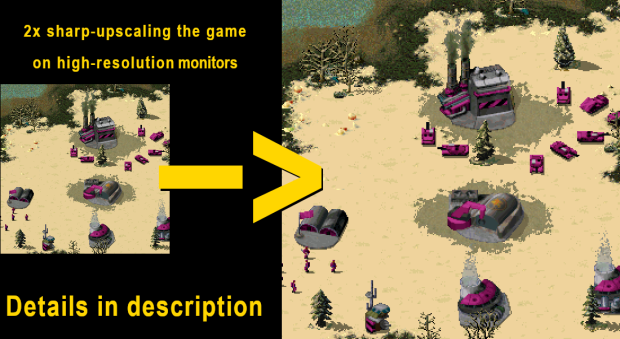 [Tutorial] Sharply upscaling the game on high-resolution monitors
