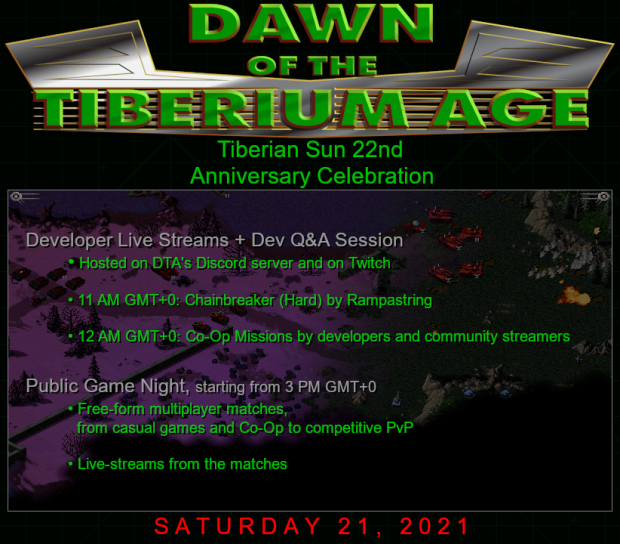 DTA in the Tiberian Sun 22nd Anniversary Celebrations
