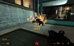 Fast Zombie on fire