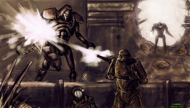 Cyborg Invasion (Promotional Sketch)