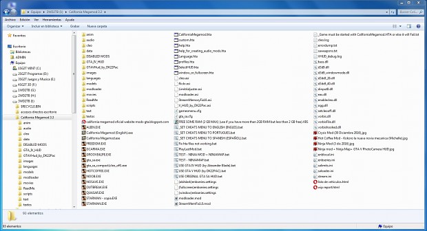 California Megamod 3.3 Files & Folders List