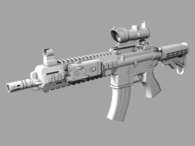 HK416 Gun Model