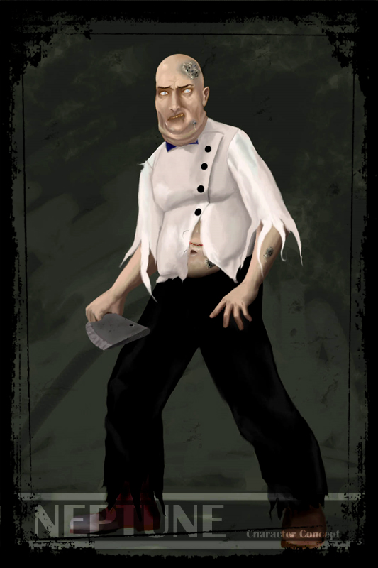 "Cook" character concept art
