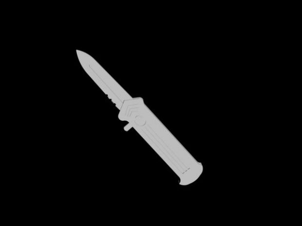 3D concept Knife of J o K e R