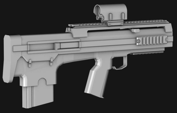 freedom fighter trident rifle model(finished)
