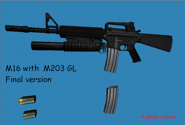 M16 with M203 granade launcher, final version