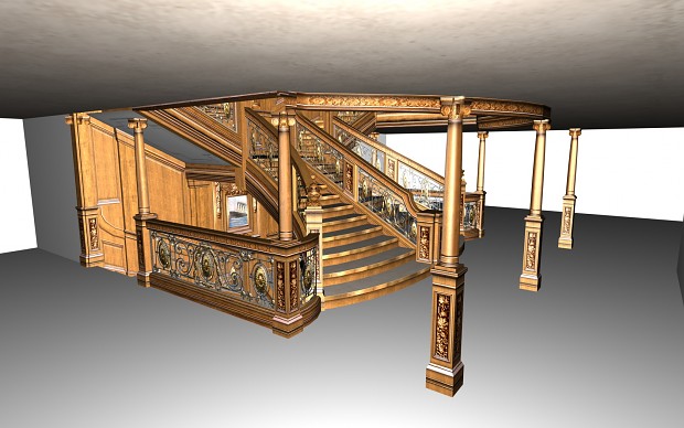 Aft Grand Staircase - Reception room