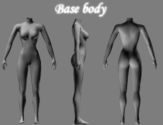 Human Female Body & Clothes.