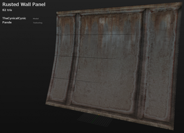 Rusted Wall Panel Prop
