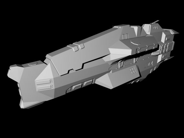 Finished taiidan Destroyer (No textures)