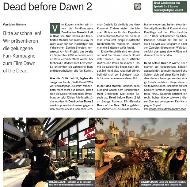 PC Games Mag review / Dead before Dawn too