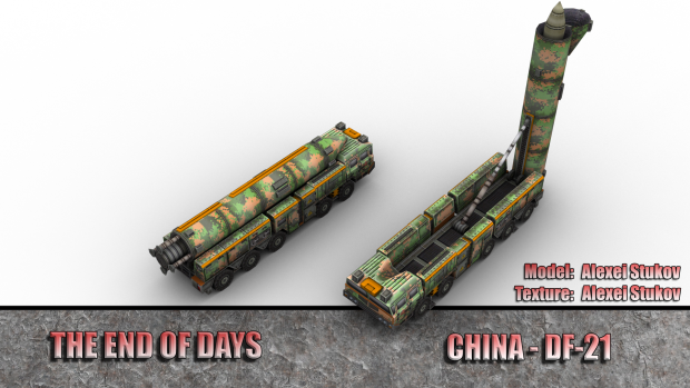 Chinese Ballistic Missile Launcher DF-21