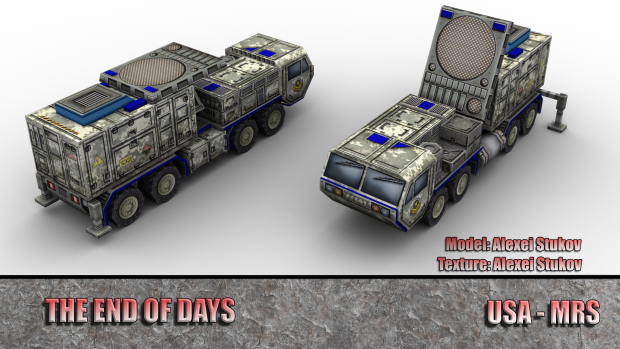 Updated Model and texture of the USA MRS Radar vehicle