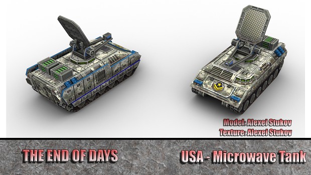Updated model and texture of the US Microwave Tank