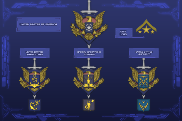 New Subfaction icons and names: USA