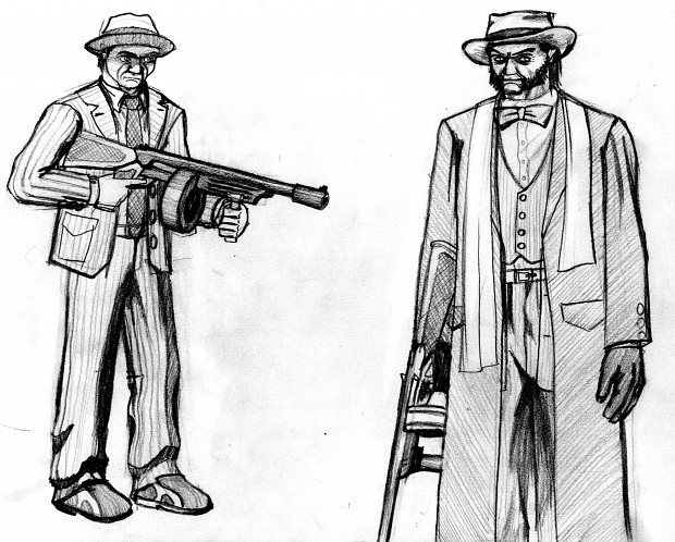 Character design concept sketches