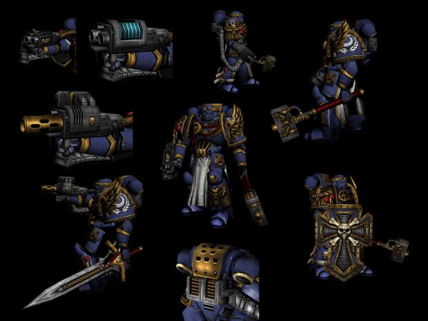 Space Marine Chapter Master completed texture