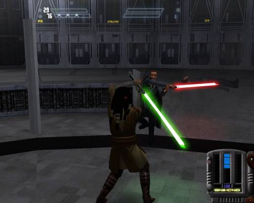 saber system and palpatine spin attack
