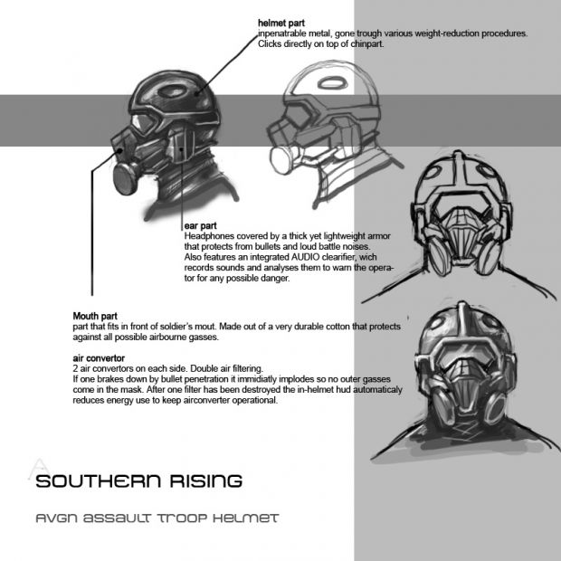 AVGN Trooper Helmet Sketch